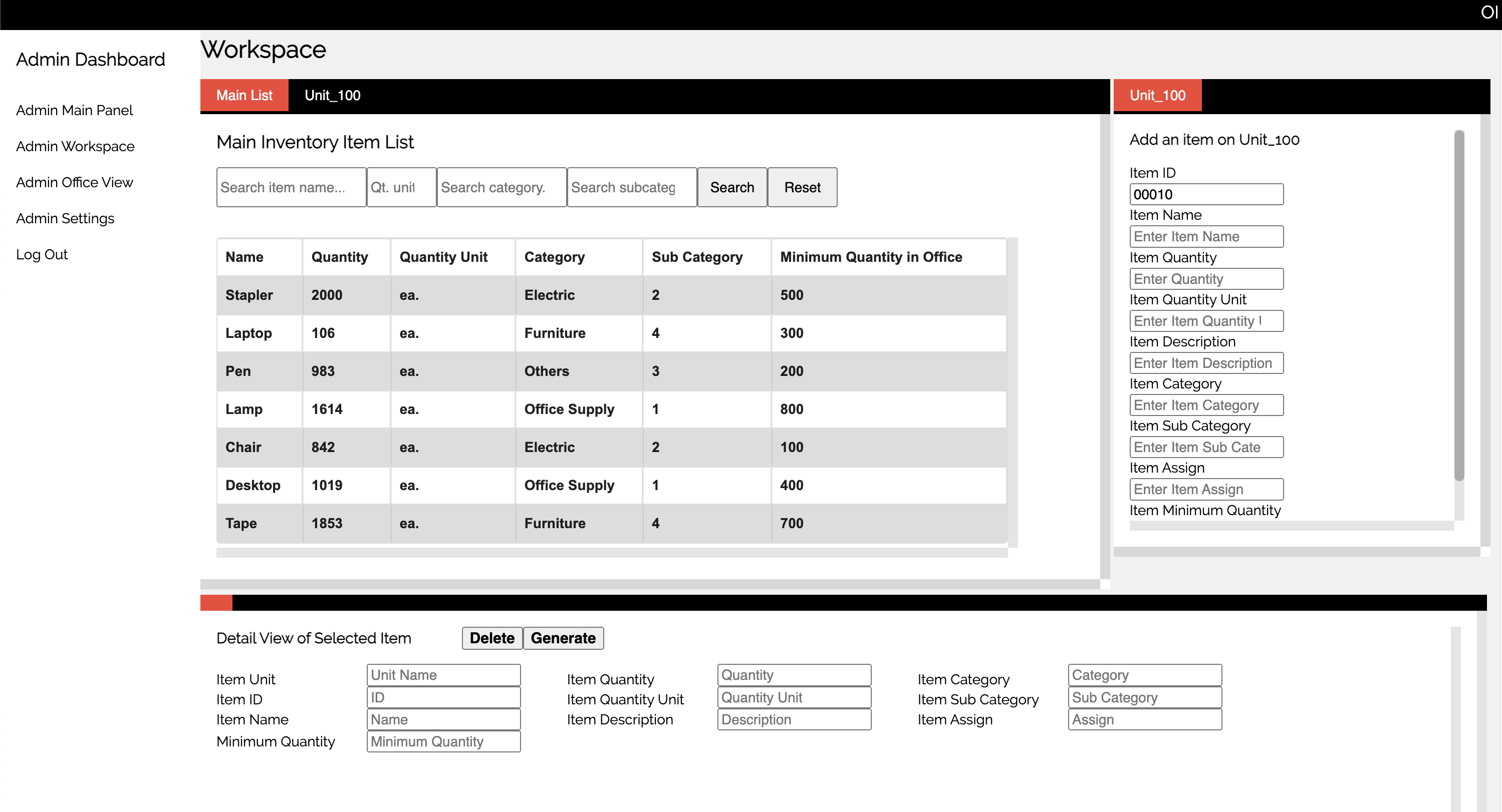 Office Inventory Application Image